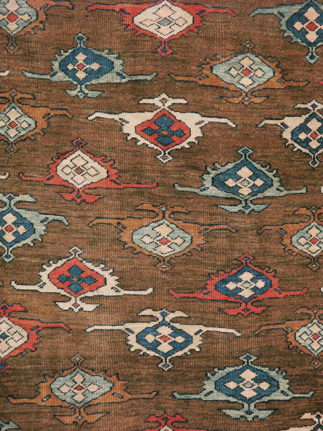 Antique Persian Mahal Carpet, No.8538 - Staging