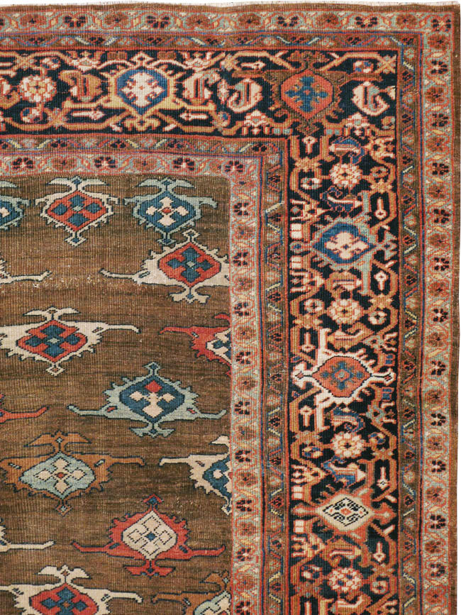 Antique Persian Mahal Carpet, No.8538 - Staging