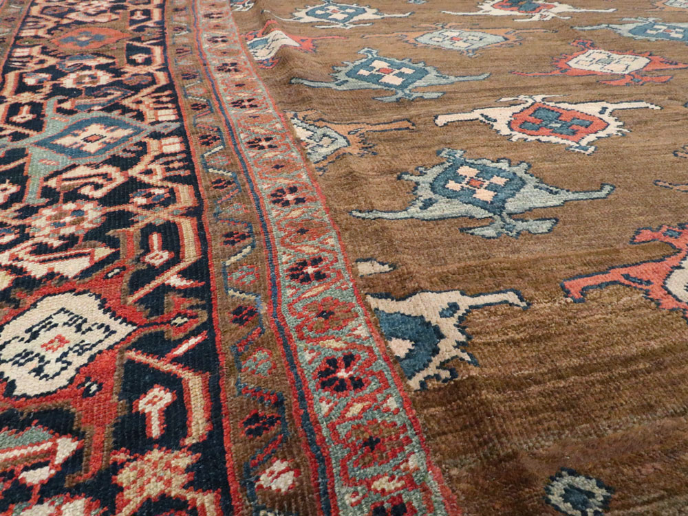 Antique Persian Mahal Carpet, No.8538 - Staging