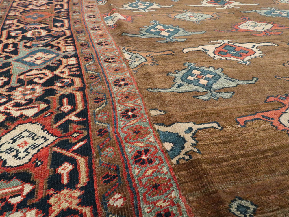 Antique Persian Mahal Carpet, No.8538 - Staging