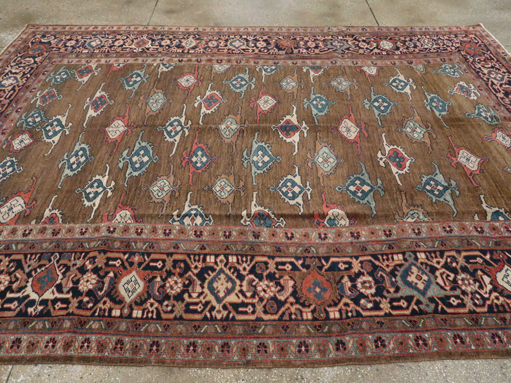 Antique Persian Mahal Carpet, No.8538 - Staging