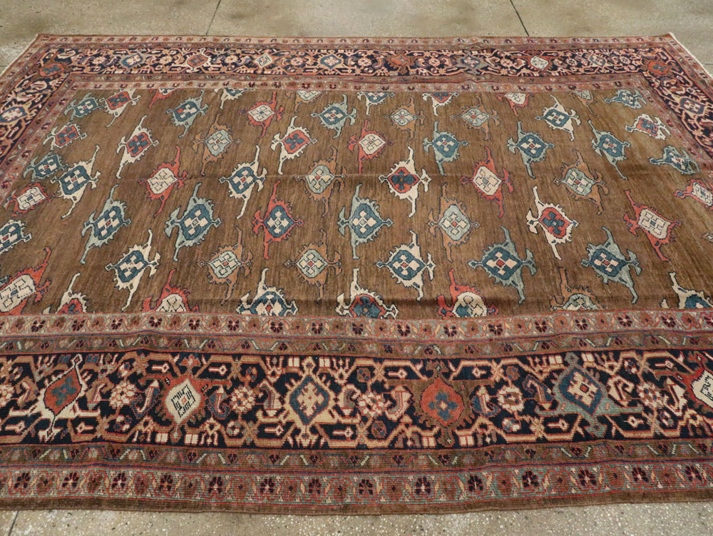 Antique Persian Mahal Carpet, No.8538 - Staging