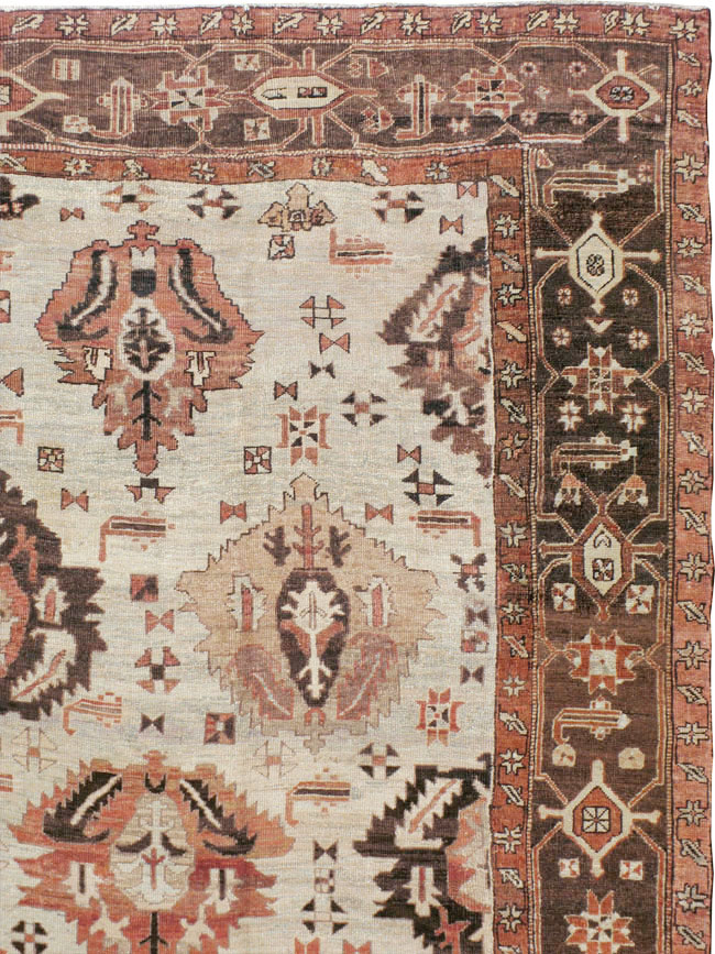 Antique Persian Heriz Carpet, No.8540 - Staging