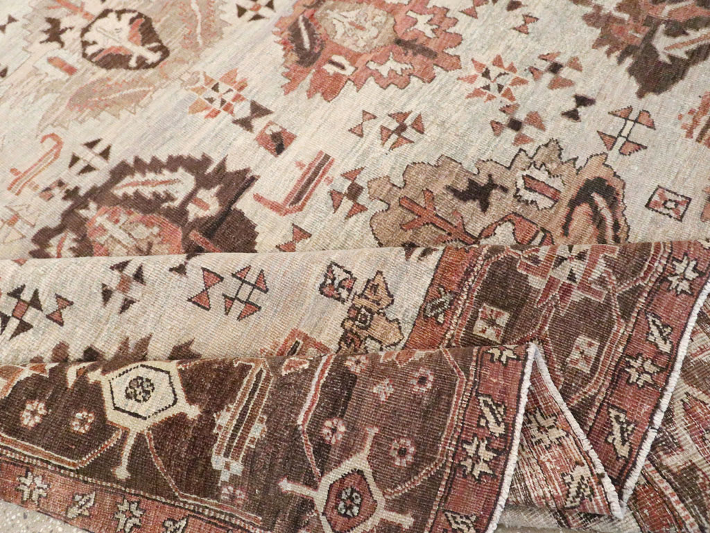 Antique Persian Heriz Carpet, No.8540 - Staging