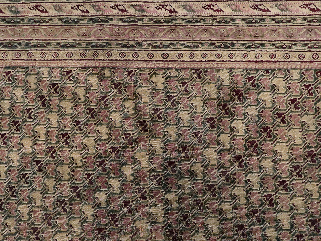 Antique Indian Agra Square Carpet, No.8541 - Staging