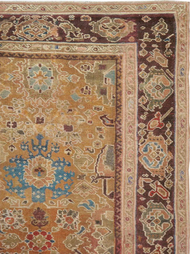 Antique Persian Mahal Carpet, No.8557 - Staging