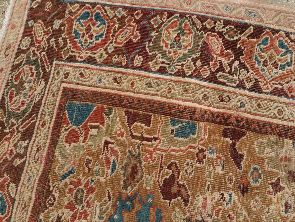 Antique Persian Mahal Carpet, No.8557 - Staging