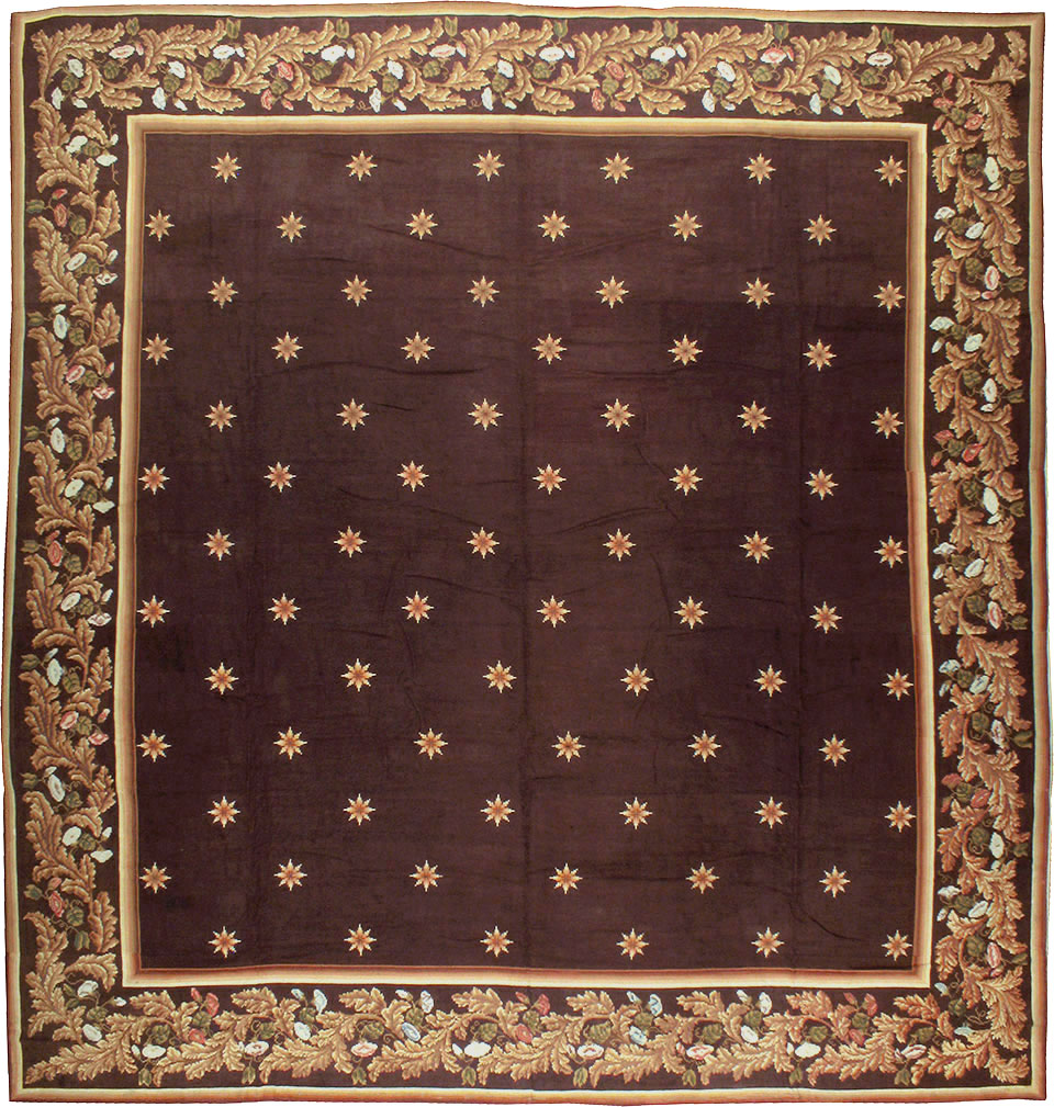 Vintage French Needlepoint Carpet, No.8582 - Staging