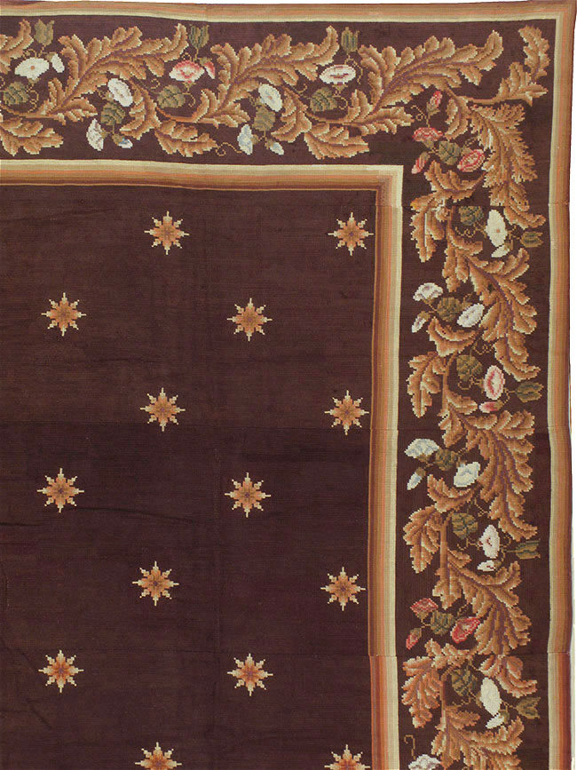 Vintage French Needlepoint Carpet, No.8582 - Staging