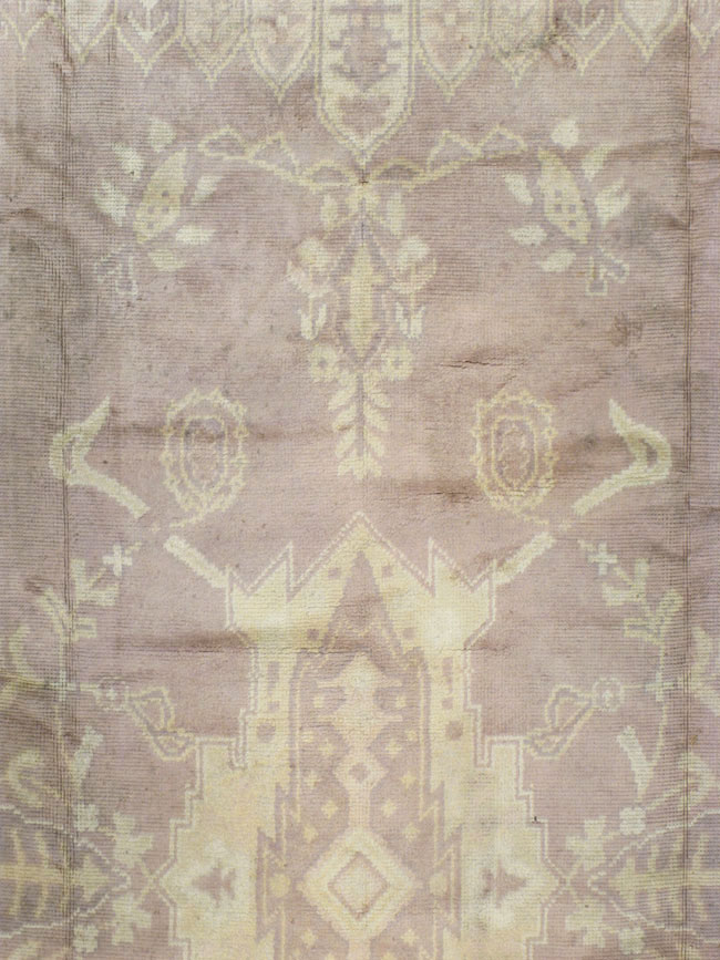 Vintage European Oushak Large Carpet, No.8600 - Staging