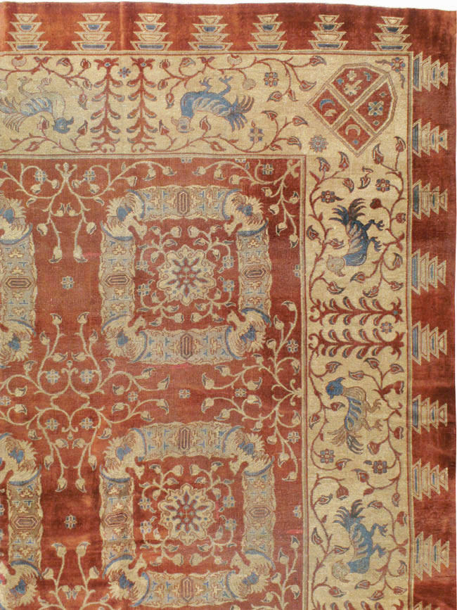 Antique Indian Lahore Carpet, No.8607 - Staging
