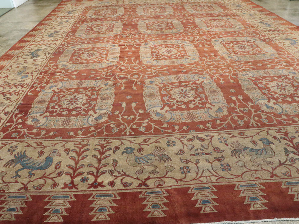 Antique Indian Lahore Carpet, No.8607 - Staging