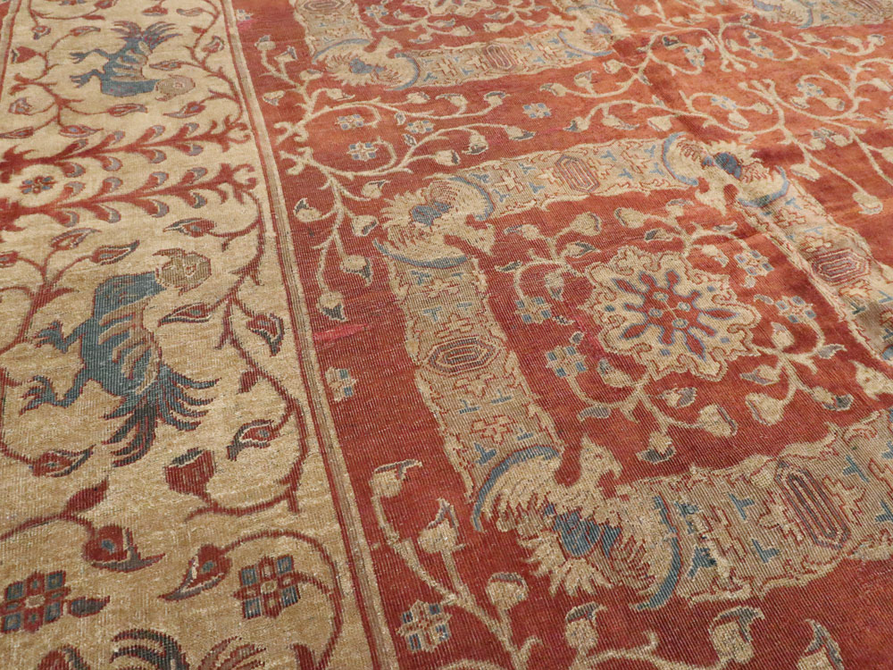 Antique Indian Lahore Carpet, No.8607 - Staging