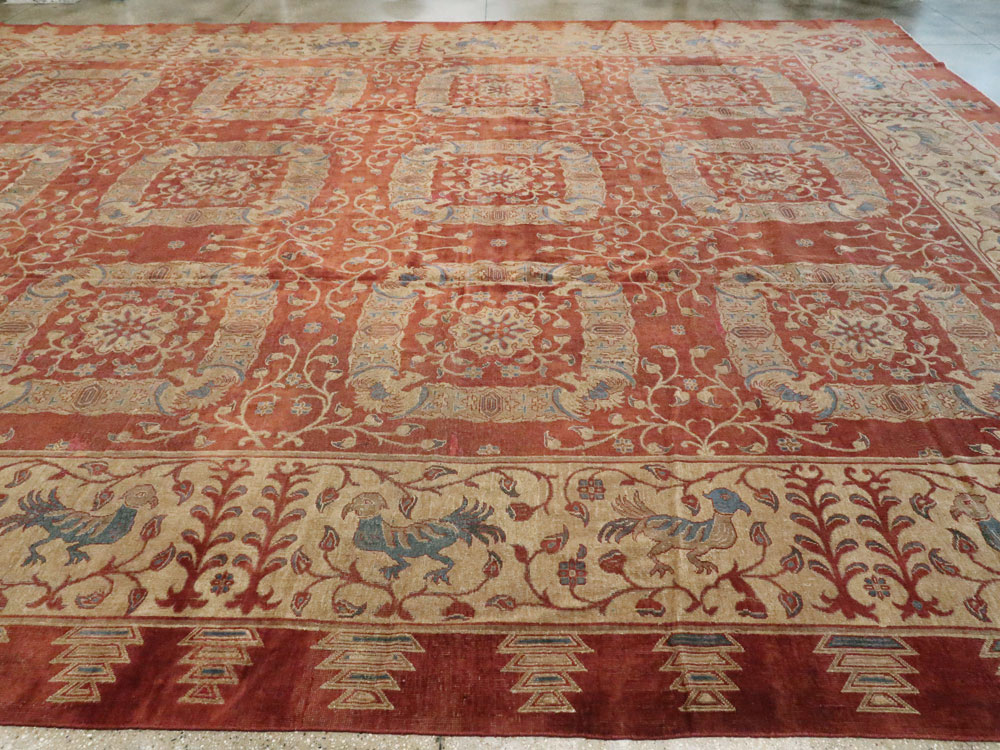 Antique Indian Lahore Carpet, No.8607 - Staging