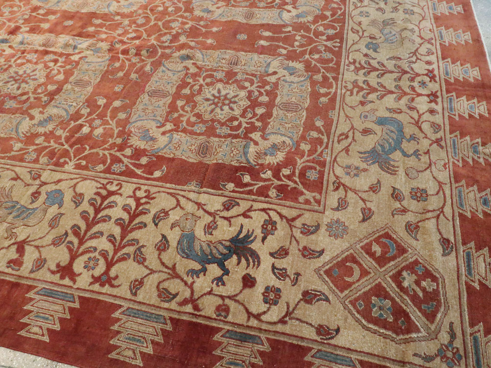 Antique Indian Lahore Carpet, No.8607 - Staging