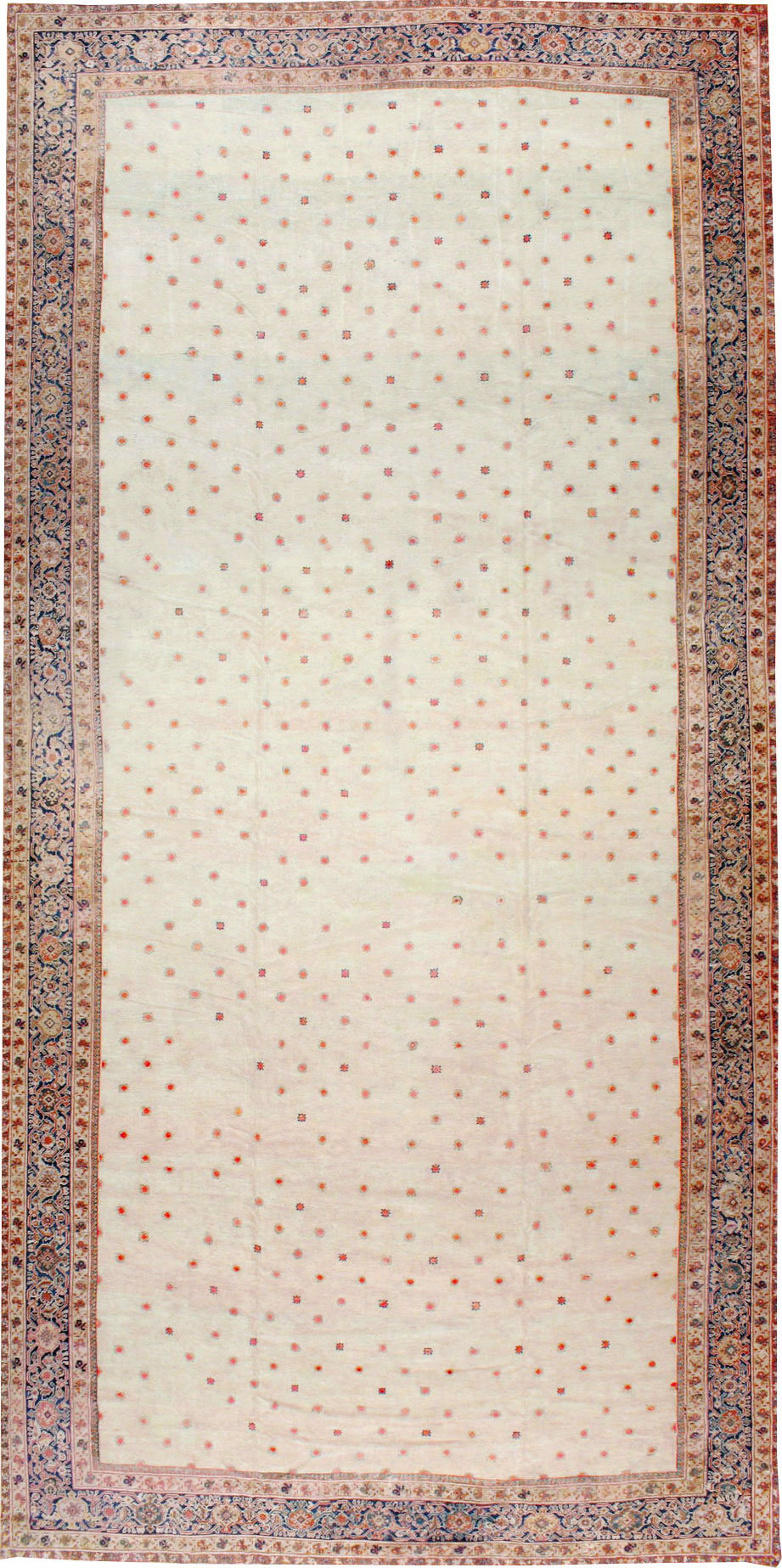Antique Persian Mahal Carpet, No.8611 - Staging
