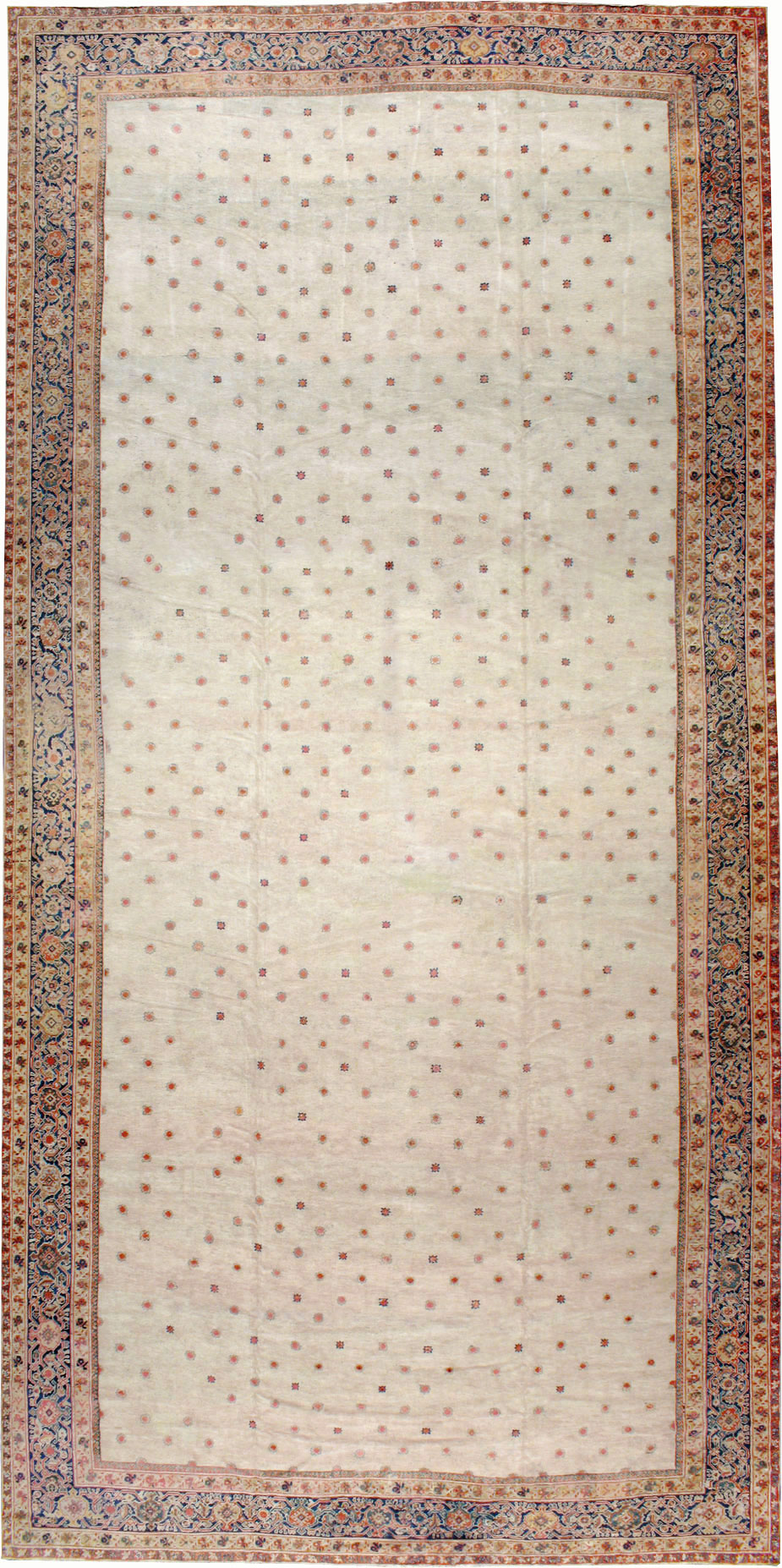 Antique Persian Mahal Carpet, No.8611 - Staging