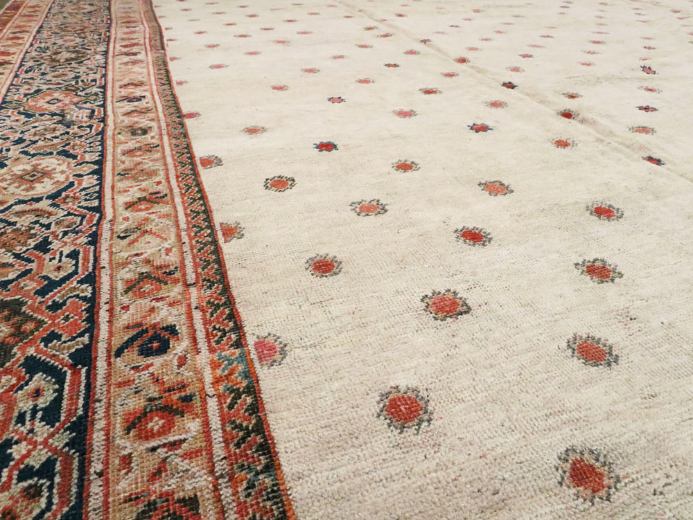 Antique Persian Mahal Carpet, No.8611 - Staging