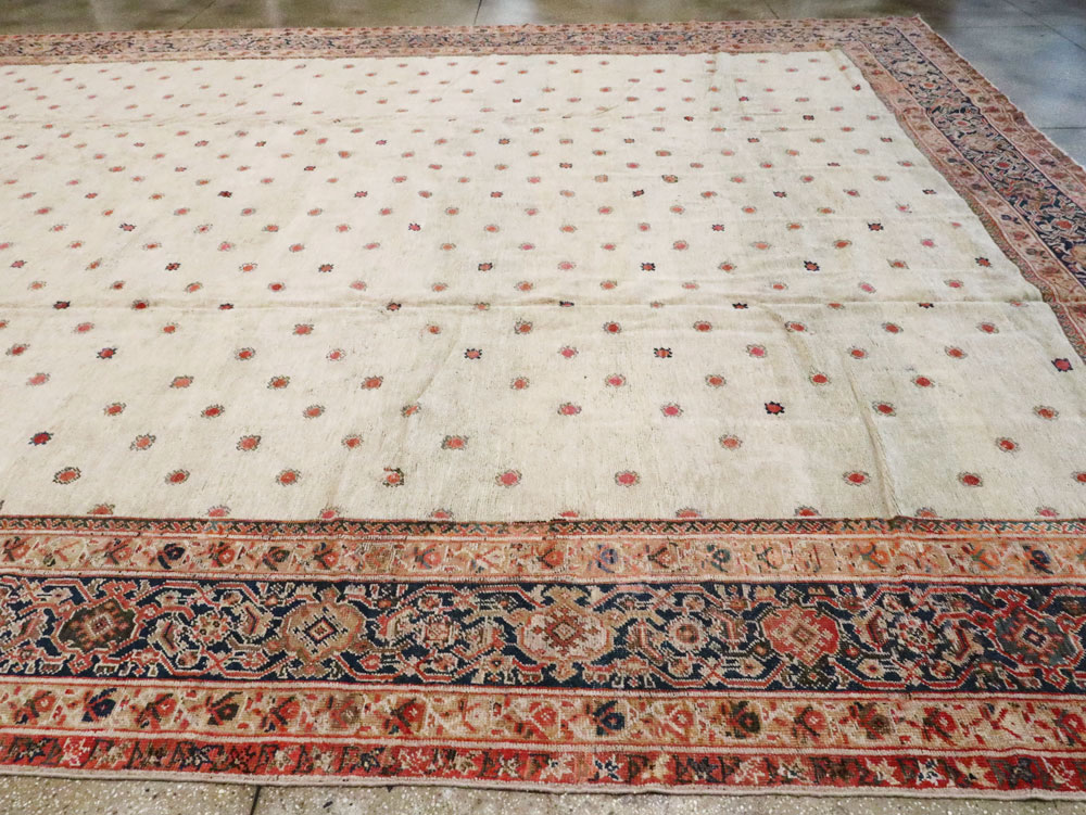 Antique Persian Mahal Carpet, No.8611 - Staging
