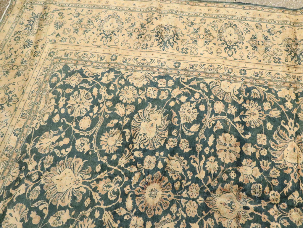 Antique Persian Sarouk Carpet, No.8616 - Staging
