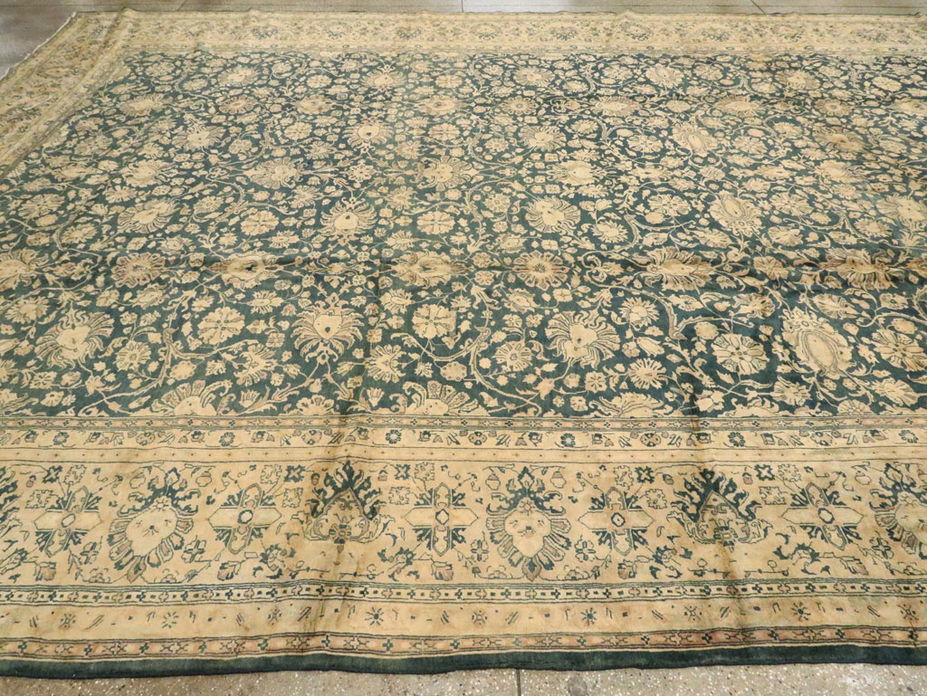 Antique Persian Sarouk Carpet, No.8616 - Staging