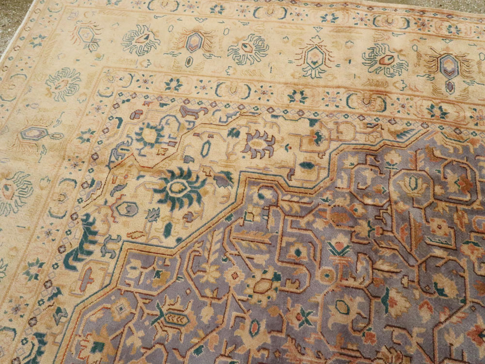 Vintage Persian Kashan Carpet, No.8651 - Staging