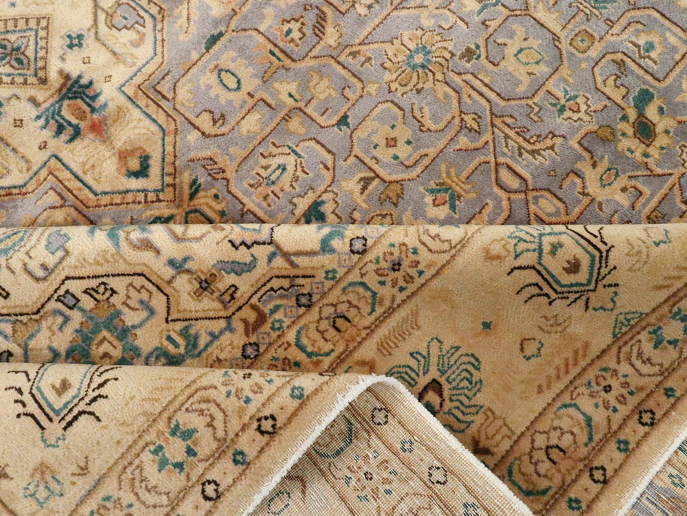 Vintage Persian Kashan Carpet, No.8651 - Staging