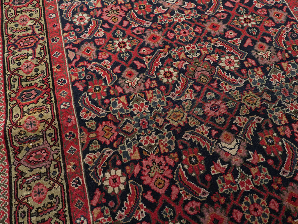 Antique Persian Fereghan Long Runner, No.8652 - Staging