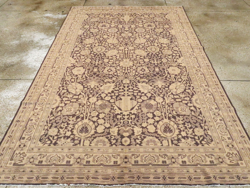 Vintage Indian Lahore Accent Carpet, No.8702 - Staging