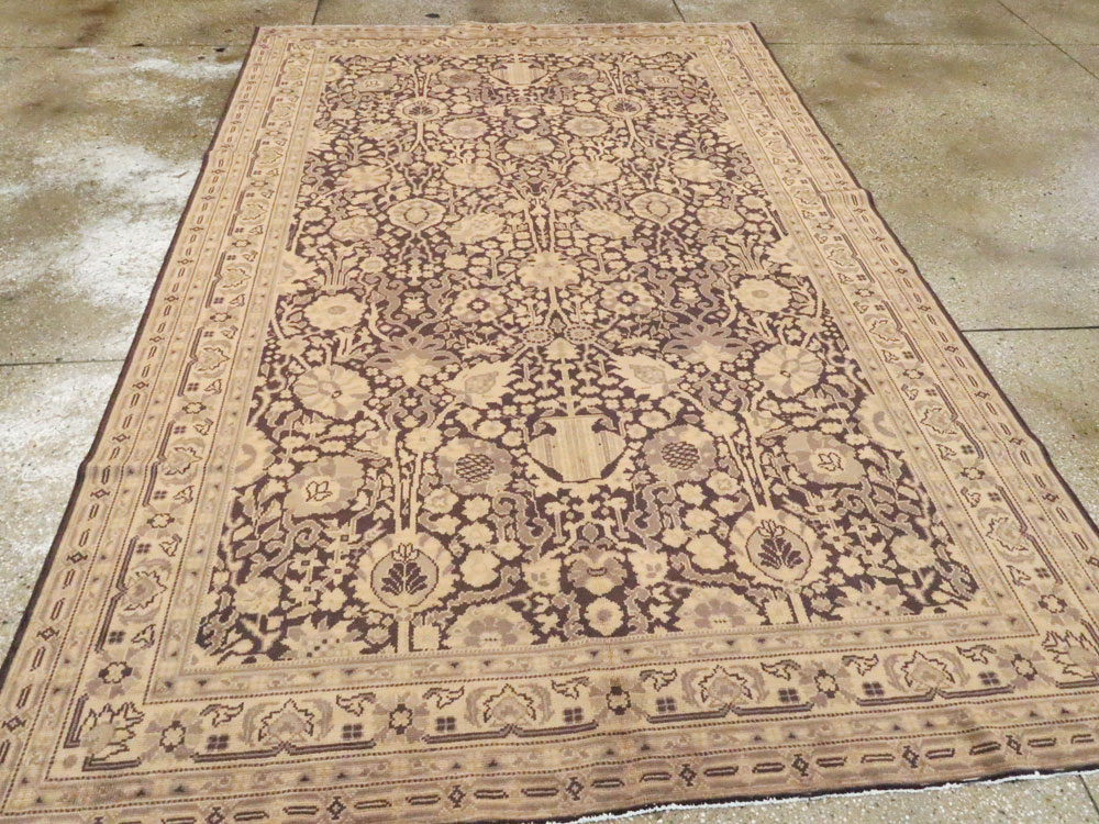 Vintage Indian Lahore Accent Carpet, No.8702 - Staging