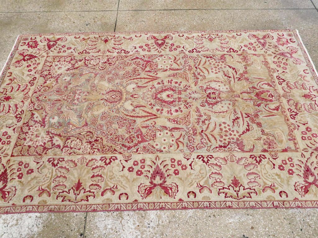 Antique Persian Lavar Kerman Rug, No.8706 - Staging