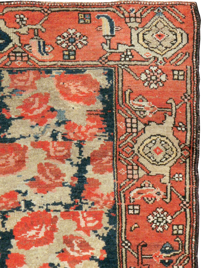Antique Persian Kurdish Rug, No.8716 - Staging