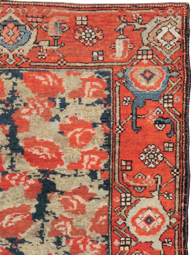 Antique Persian Kurdish Rug, No.8716 - Staging