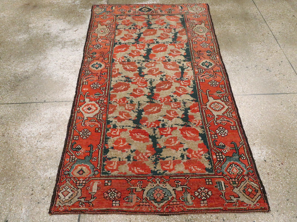 Antique Persian Kurdish Rug, No.8716 - Staging
