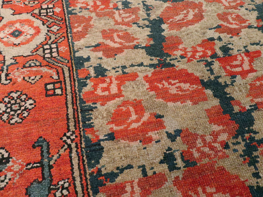 Antique Persian Kurdish Rug, No.8716 - Staging