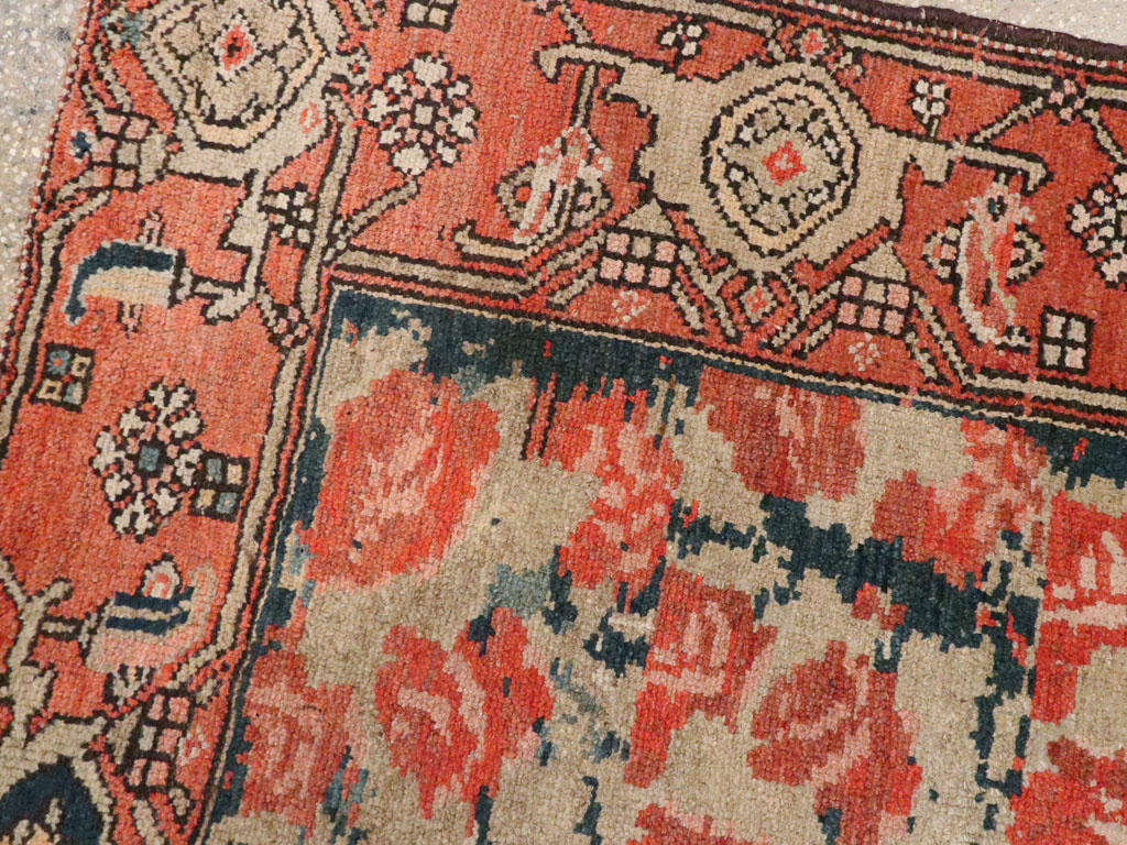 Antique Persian Kurdish Rug, No.8716 - Staging