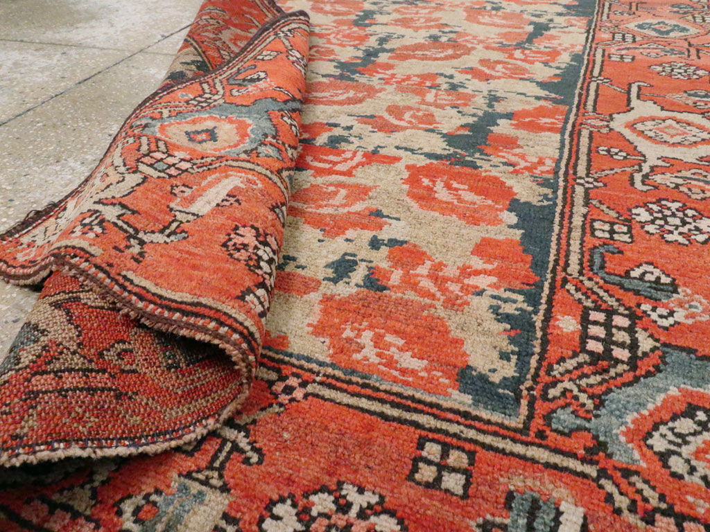 Antique Persian Kurdish Rug, No.8716 - Staging