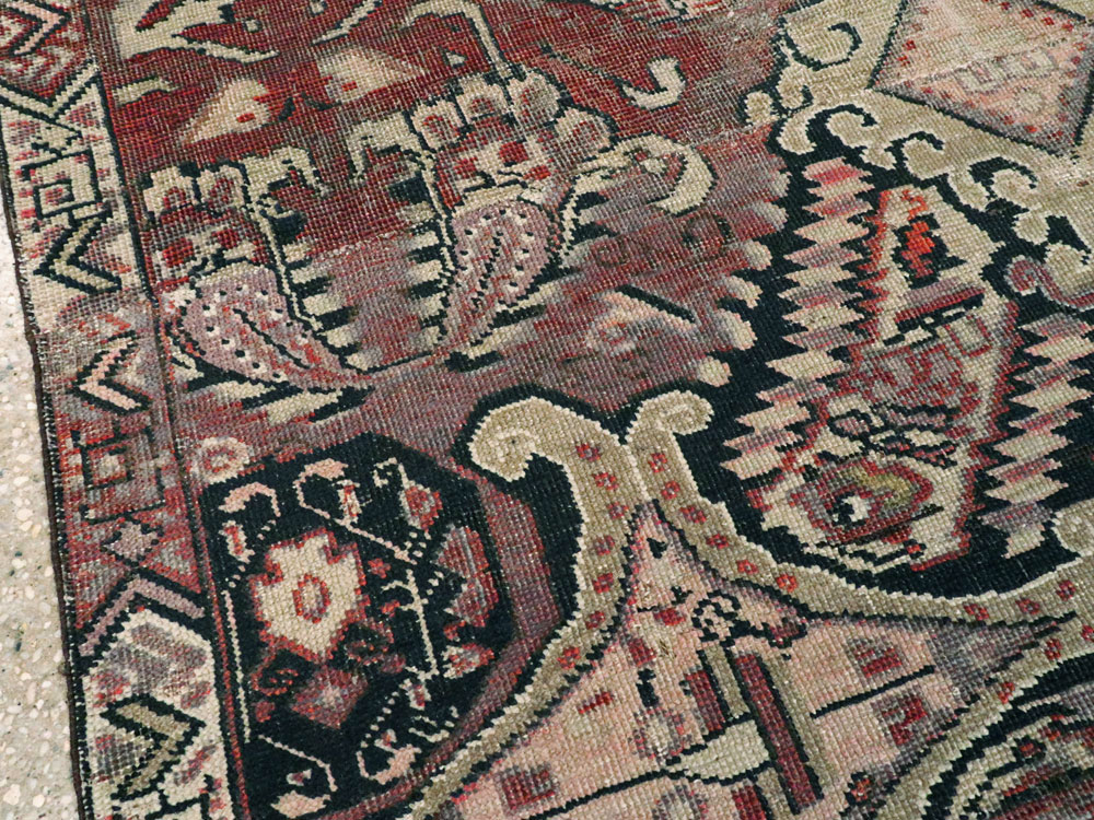 Antique Caucasian Karabagh Rug, No.8722 - Staging