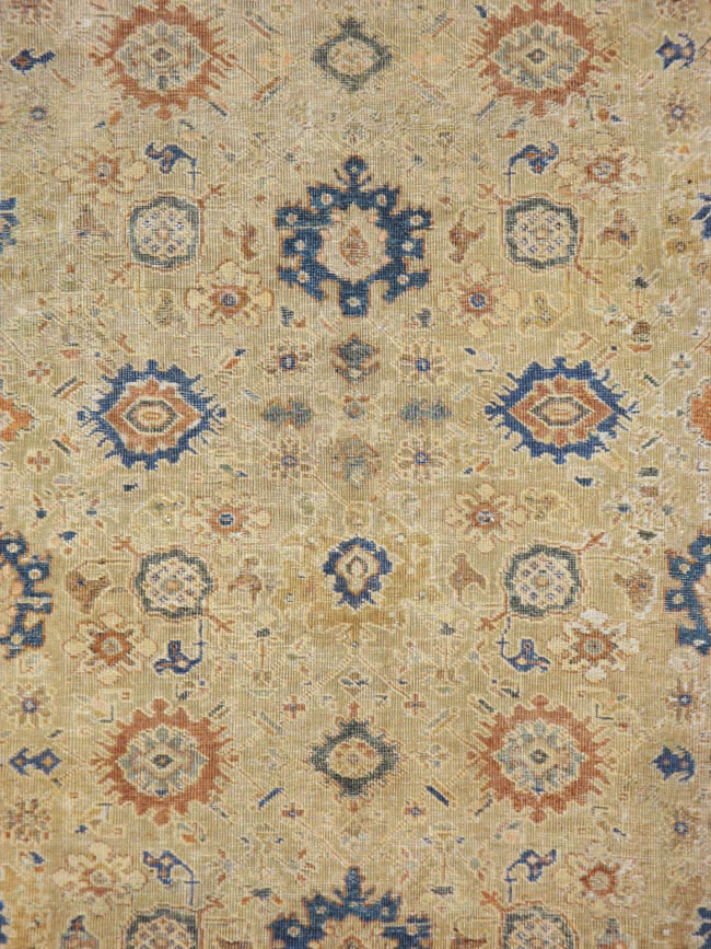 Vintage Persian Mahal Carpet, No.8727 - Staging