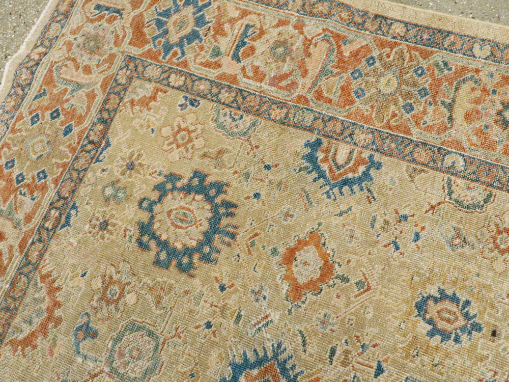 Vintage Persian Mahal Carpet, No.8727 - Staging