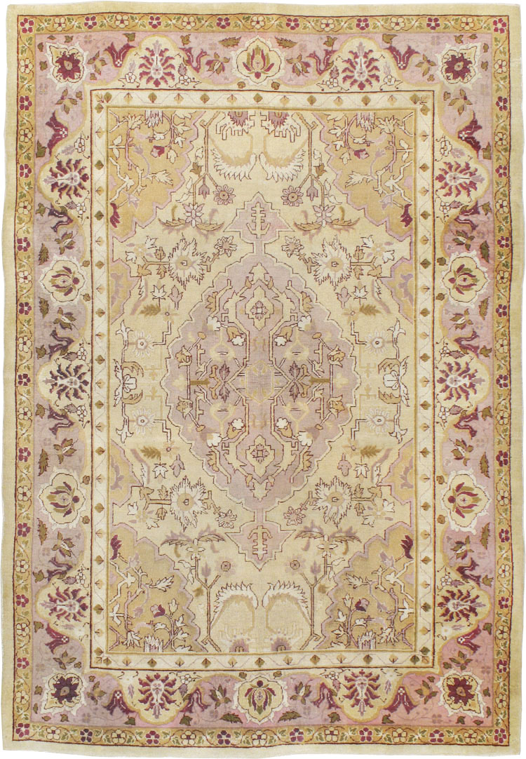 Antique Indian Agra Carpet, No.8730 - Staging