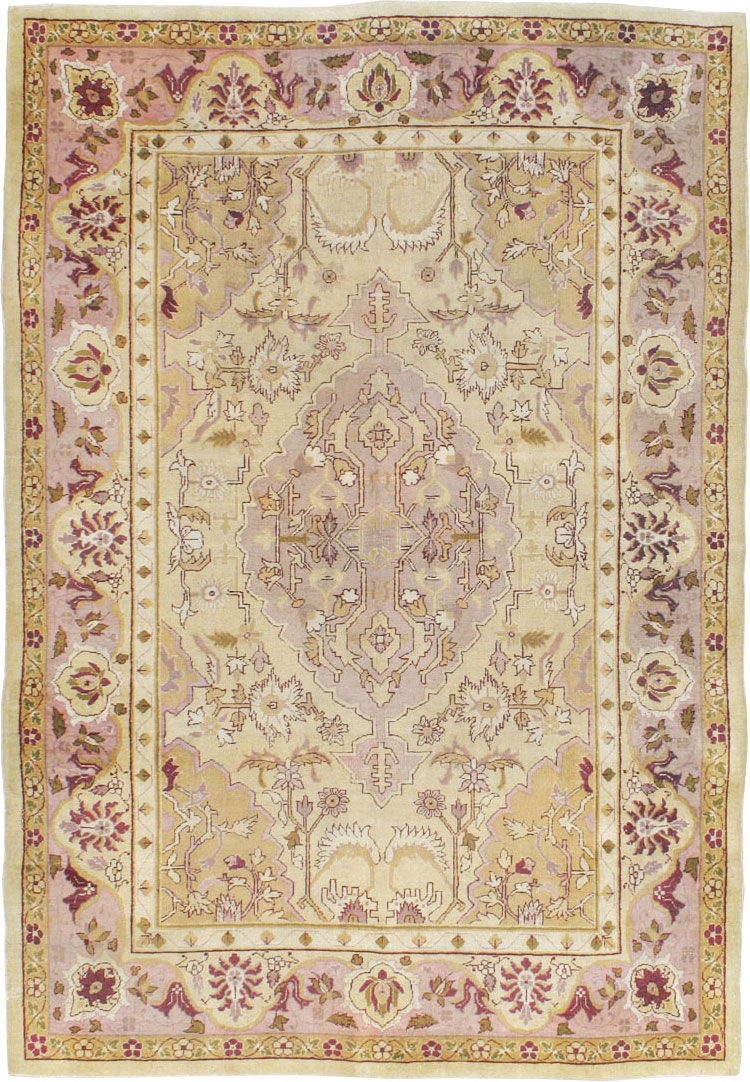 Antique Indian Agra Carpet, No.8730 - Staging