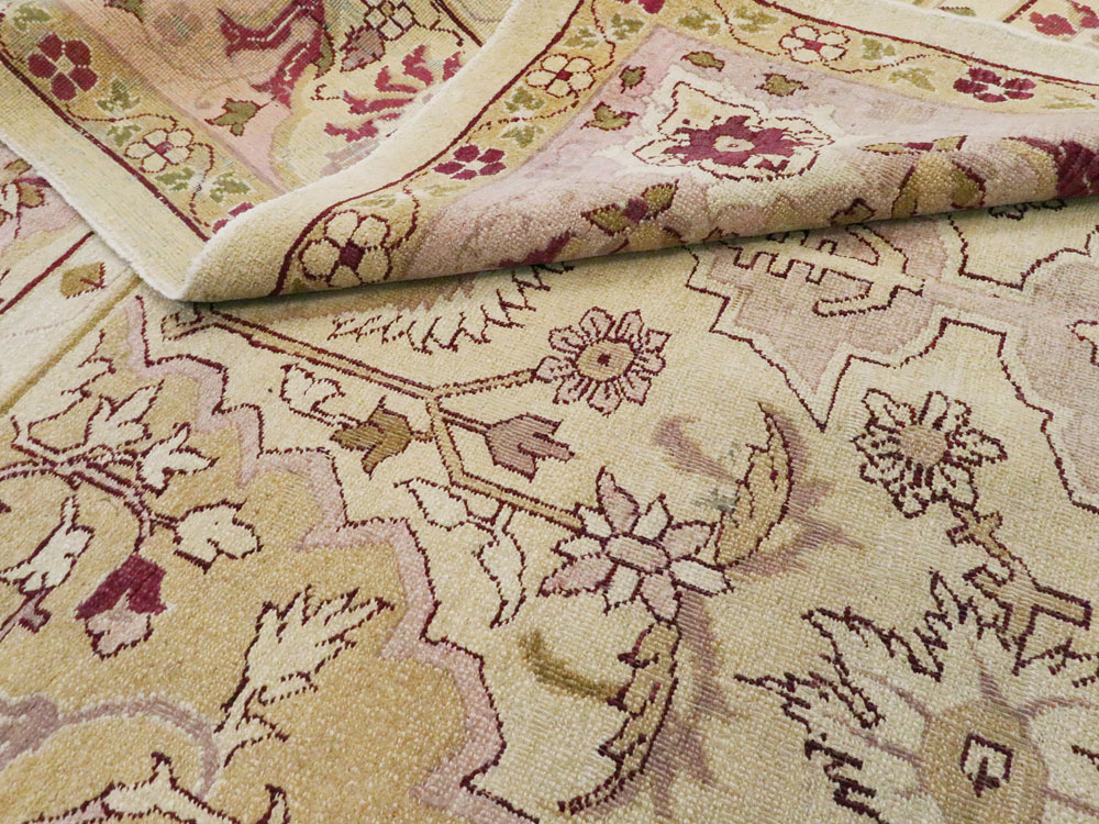 Antique Indian Agra Carpet, No.8730 - Staging