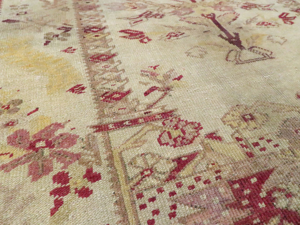 Antique Turkish Ghiordes Rug, No.8740 - Staging