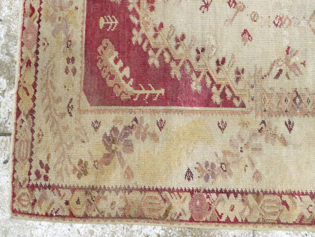 Antique Turkish Ghiordes Rug, No.8740 - Staging