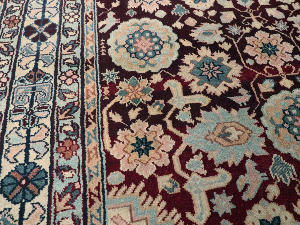 Antique Indian Agra Rug, No.8745 - Staging