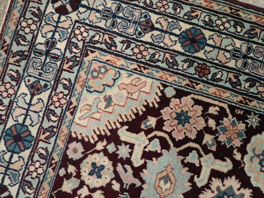 Antique Indian Agra Rug, No.8745 - Staging