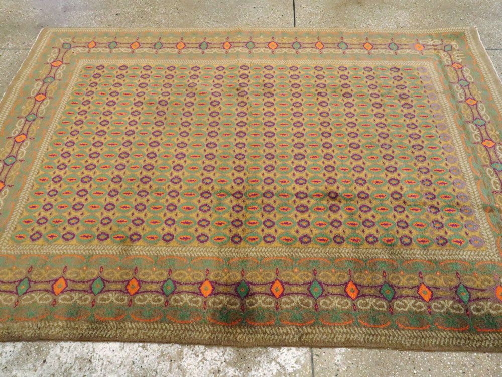 Vintage Indian Lahore Rug, No.8748 - Staging