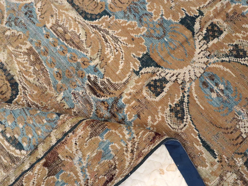 Antique European Chenille Carpet, No.8771 - Staging