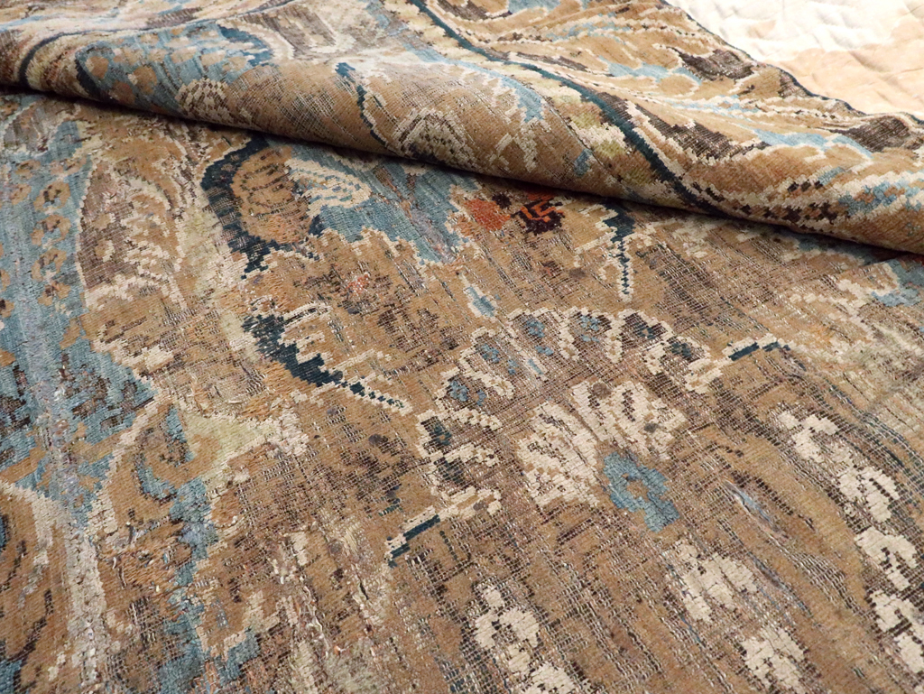 Antique European Chenille Carpet, No.8771 - Staging